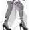 Thumbnail: Black & White Striped Stockings