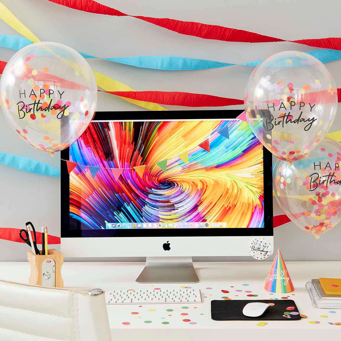 Happy Birthday Work Desk Party Kit