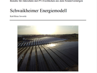 Schwaikheimer Energiemodell veröffentlicht - Rendite mit PV-Freiflächen für Kommunen mit dem Sondervermögen