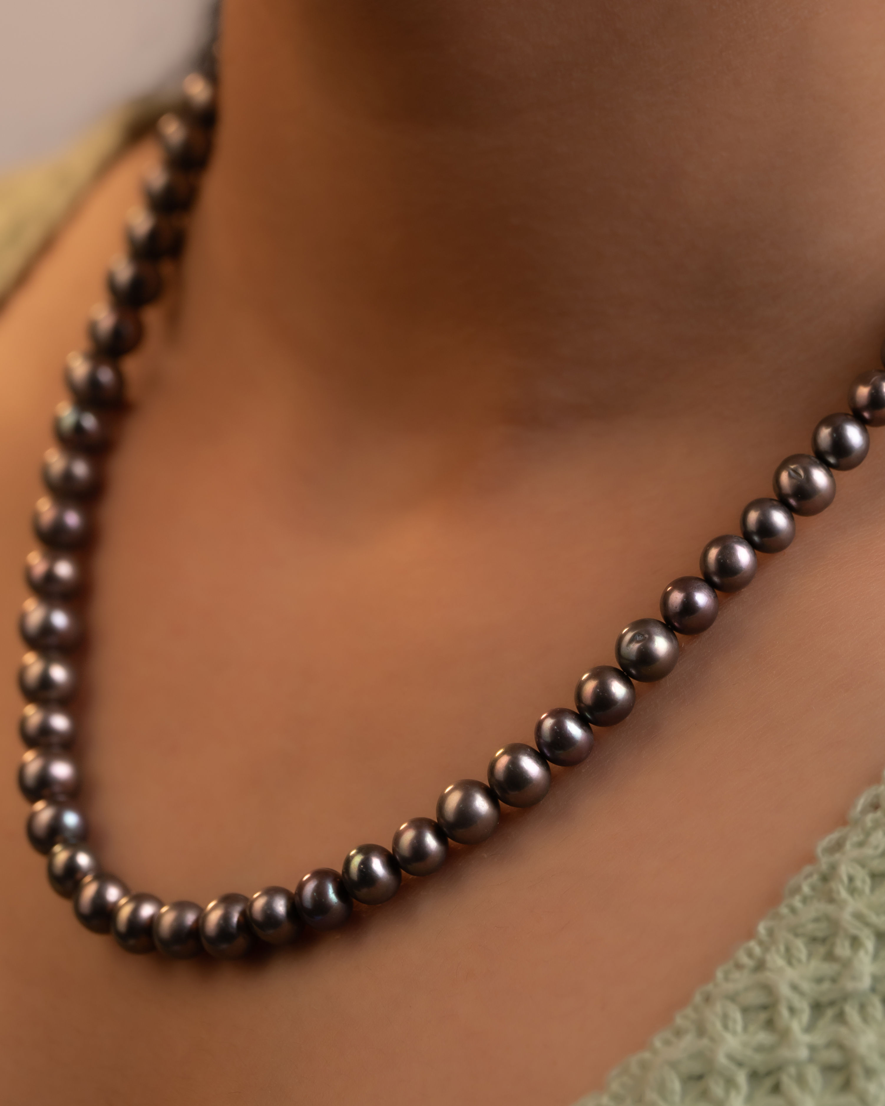 Black Pearl Necklace