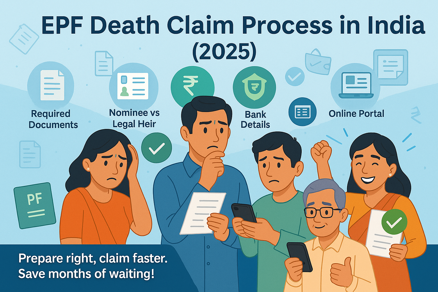 EPF Death Claim Process in India (2025): Step-by-Step Guide for Legal Heirs