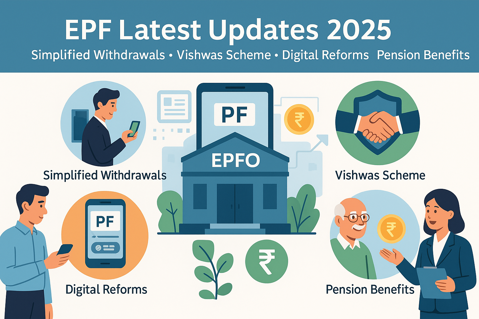 EPF Latest Rule Updates 2025: Simplified Withdrawals, Vishwas Scheme, Digital Reforms & Pension Benefits