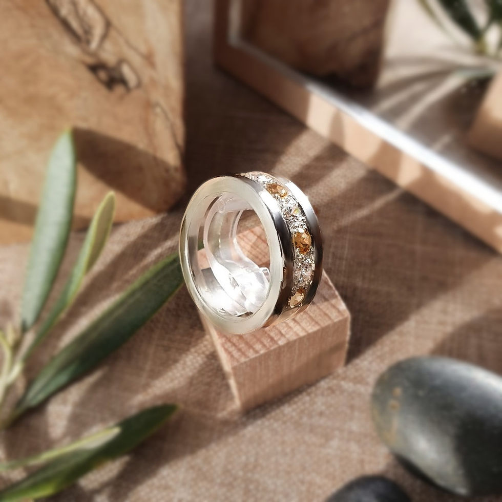 Miniature : Bague argent et citrine