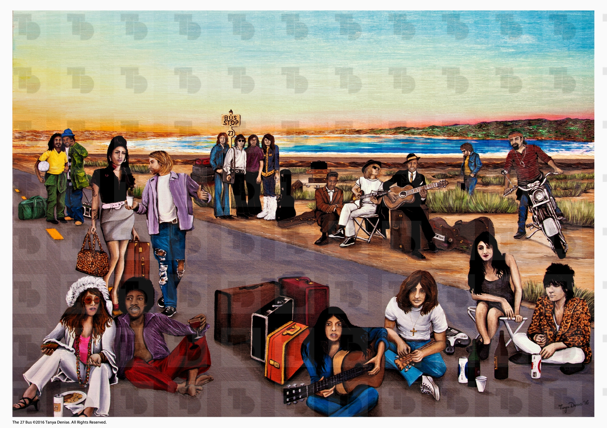 The 27 Club Poster - 'The 27 Bus'