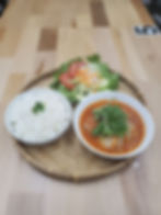 Cơm xíu mại - Steam rice with meatballs