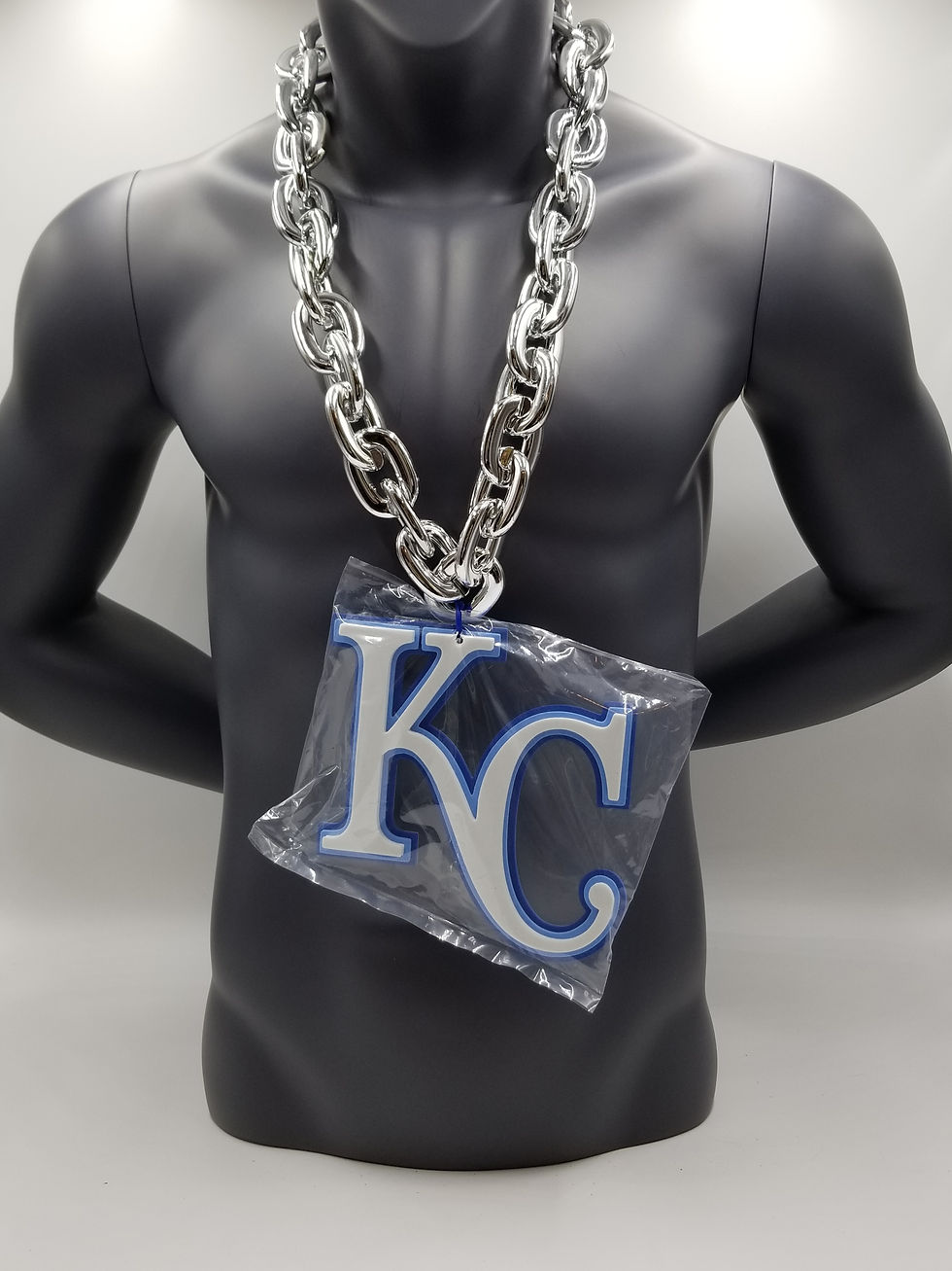 Kansas City Royals Foam Chain Silver