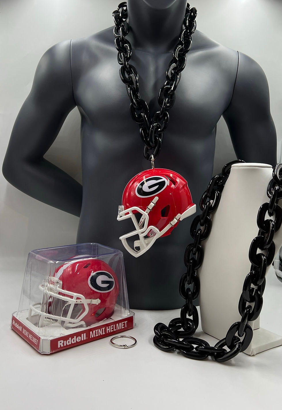 Georgia Bulldogs Helmet Chain Black