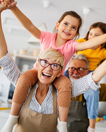grandparents and child