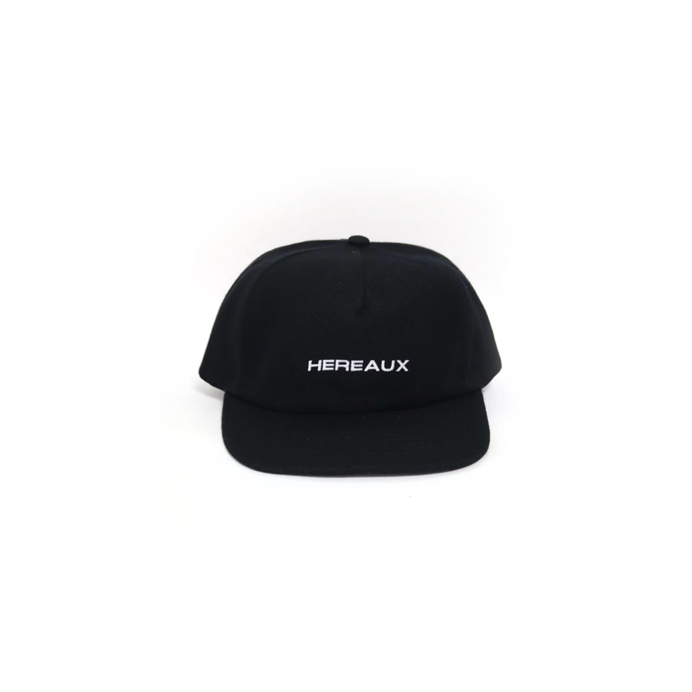 HEREAUX flat brim hat Black