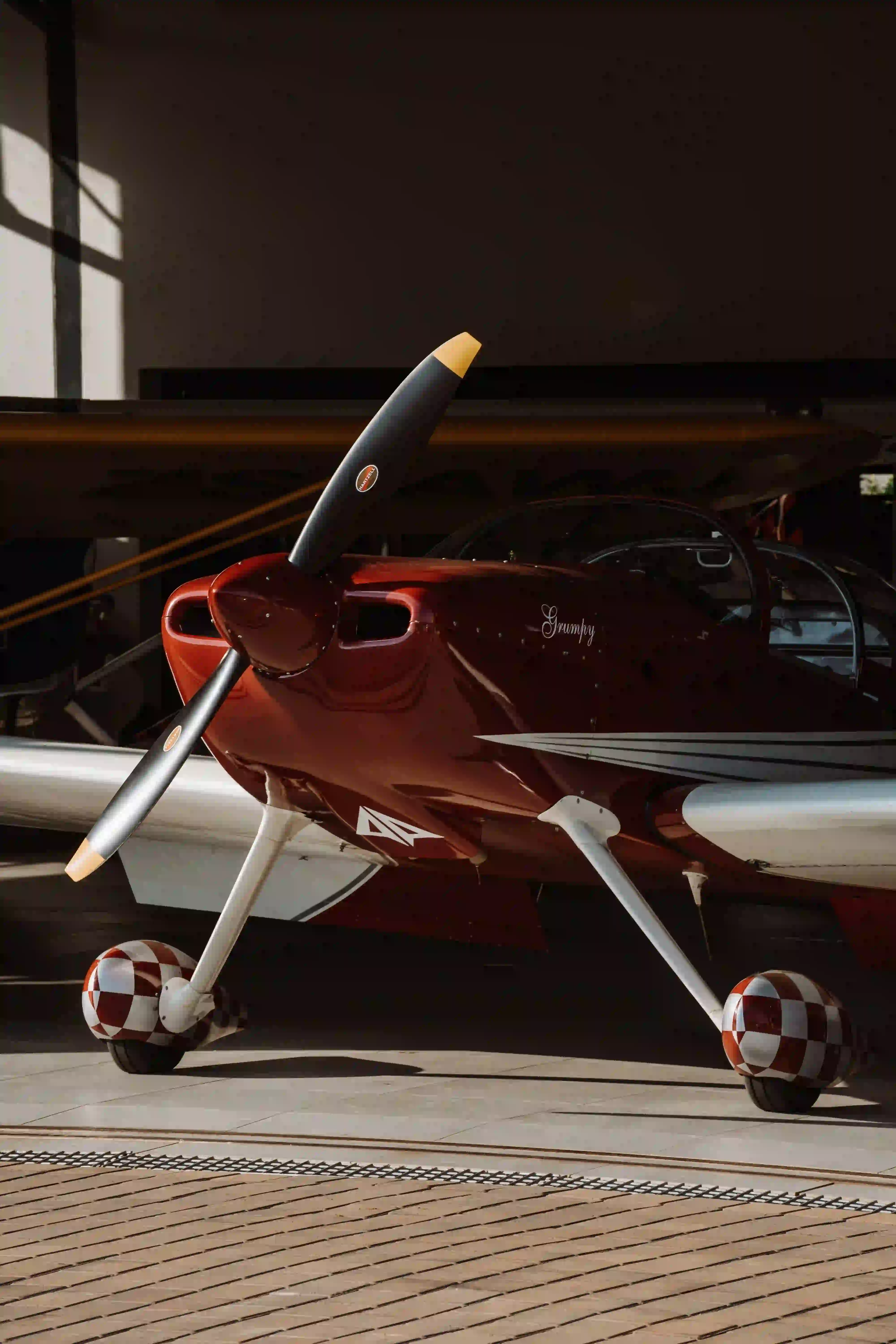 Red Airplane Closeup