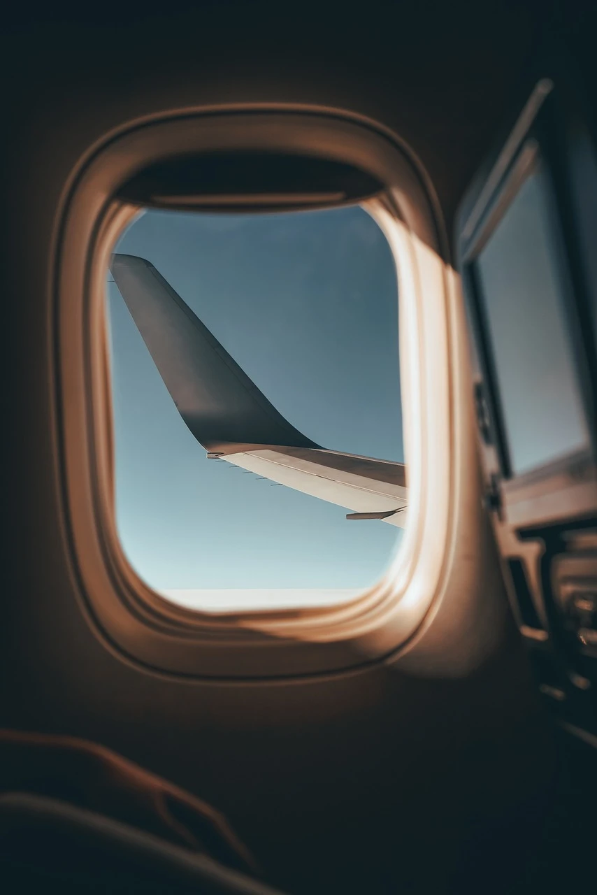 Airplane Wing View