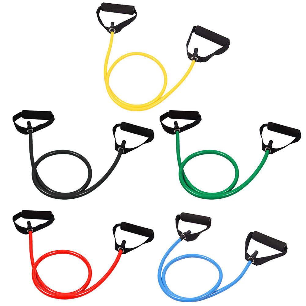 Exercise Cord with Handles Elastic Workout Bands Stretch Bands Legs Ankle Straps