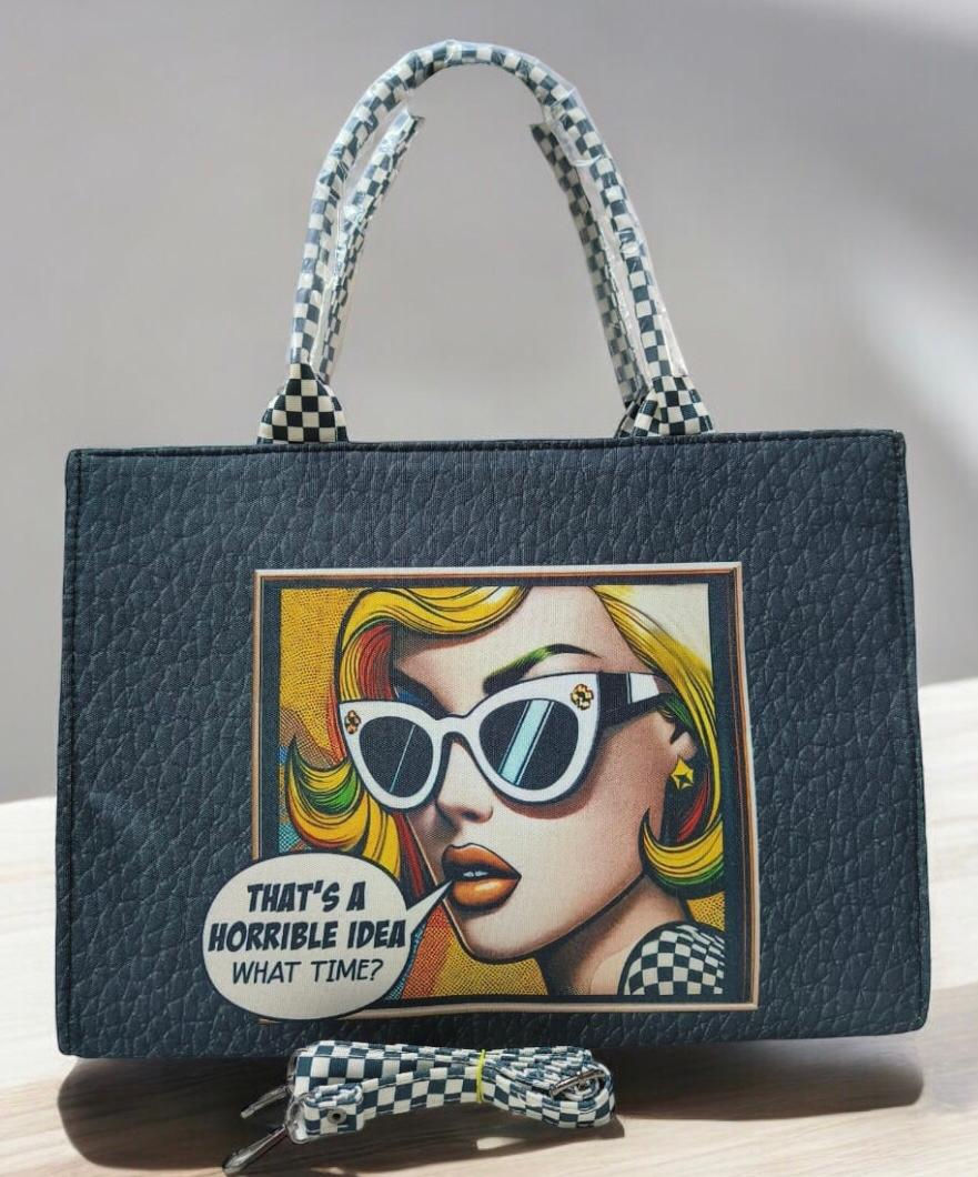Thumbnail: Doll Printed Designer Tote Bag