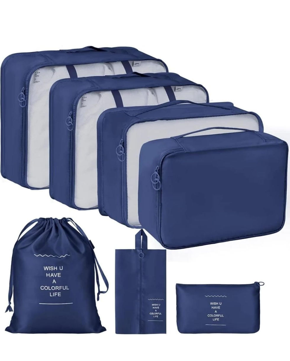 Thumbnail: 7pcs Set Travel Organizer Packing Cubes