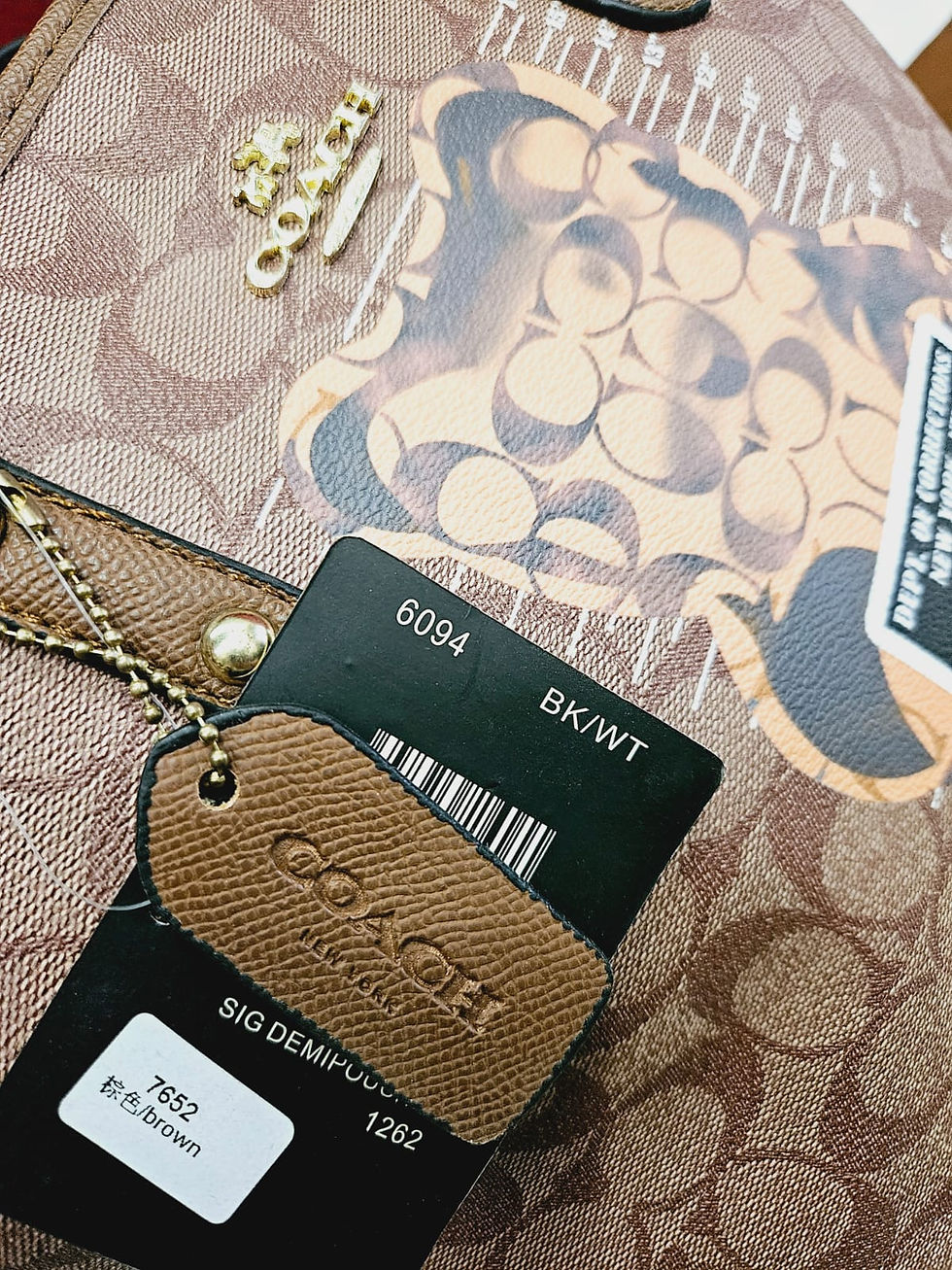 Thumbnail: Coach Tote Bag with pouch & Zip