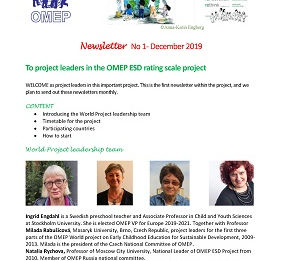 【世界OMEPより】OMEP ESD Project Newsletter No.1