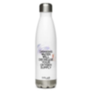 ALI Quote "DRINKING WATER" Stainless Steel Water Bottle