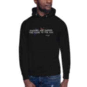 "SHADOWS ARE DARKER THIS CLOSE TO THE SUN" Unisex Hoodie 