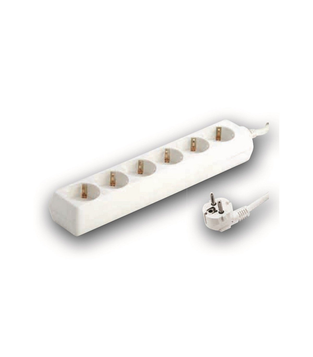 Base 6 Tomas + Toma Tierra + Conexión 1.5 M Cable - Manguera 3X1,5 MM