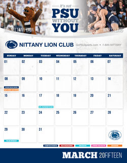 Nittany Lion Club Calendar