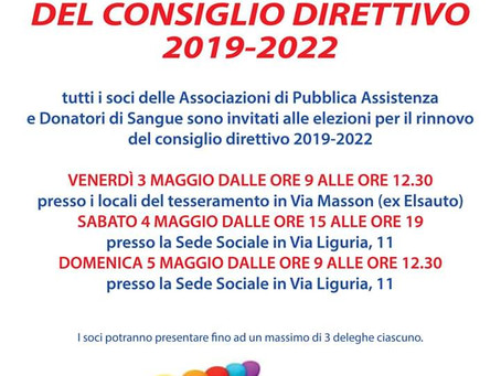 Elezioni per il rinnovo dei Consigli Direttivi
