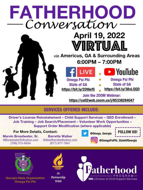 Fatherhood Conversation Virtual Workshop