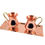 Thumbnail: 2 pcs THICK HAND HAMMERED COPPER AUTHENTIC CUP MUG MULE TANKARD