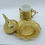 Thumbnail: Turkish Ottoman Coffee Cups Saucer &amp; Porcelain insert Gold Color