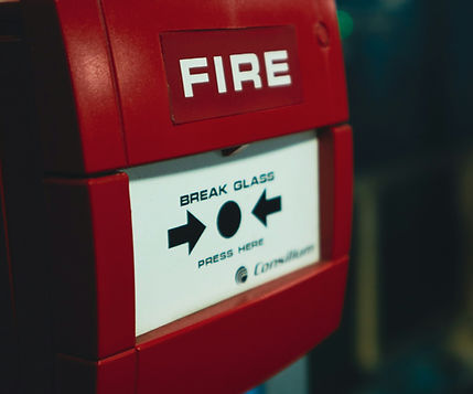 Red Fire Alarm Push Button