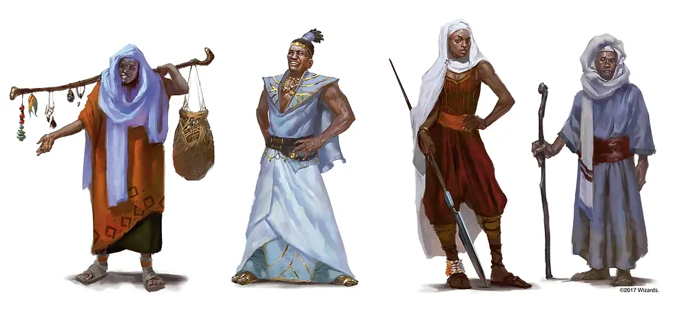 Chultanos, anteriormente conhecidos como Tabaxi (sem relação com o povo-gato de mesmo nome).