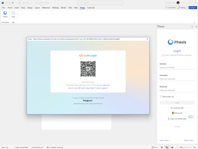 Login เข้าสู่ iThesis Add-in ด้วย QR Code ได้แล้ววันนี้!
