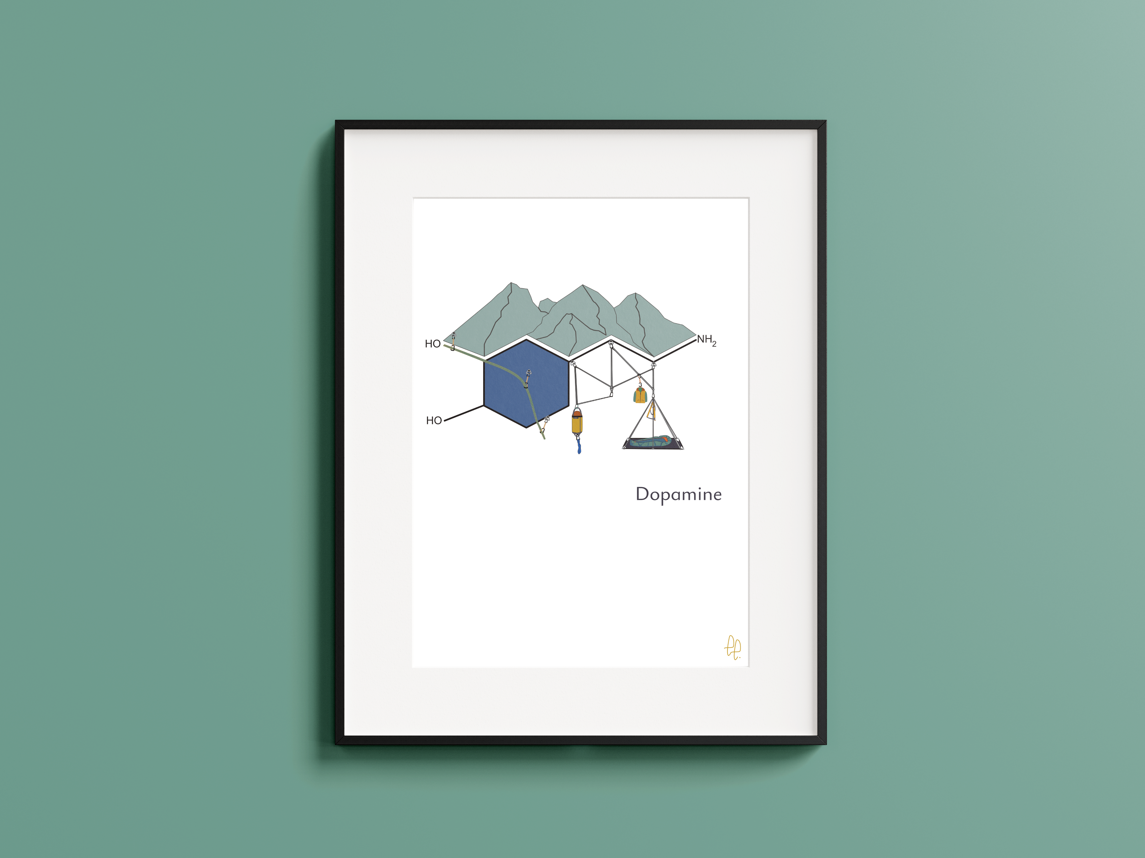 Wall art print- Dopamine
