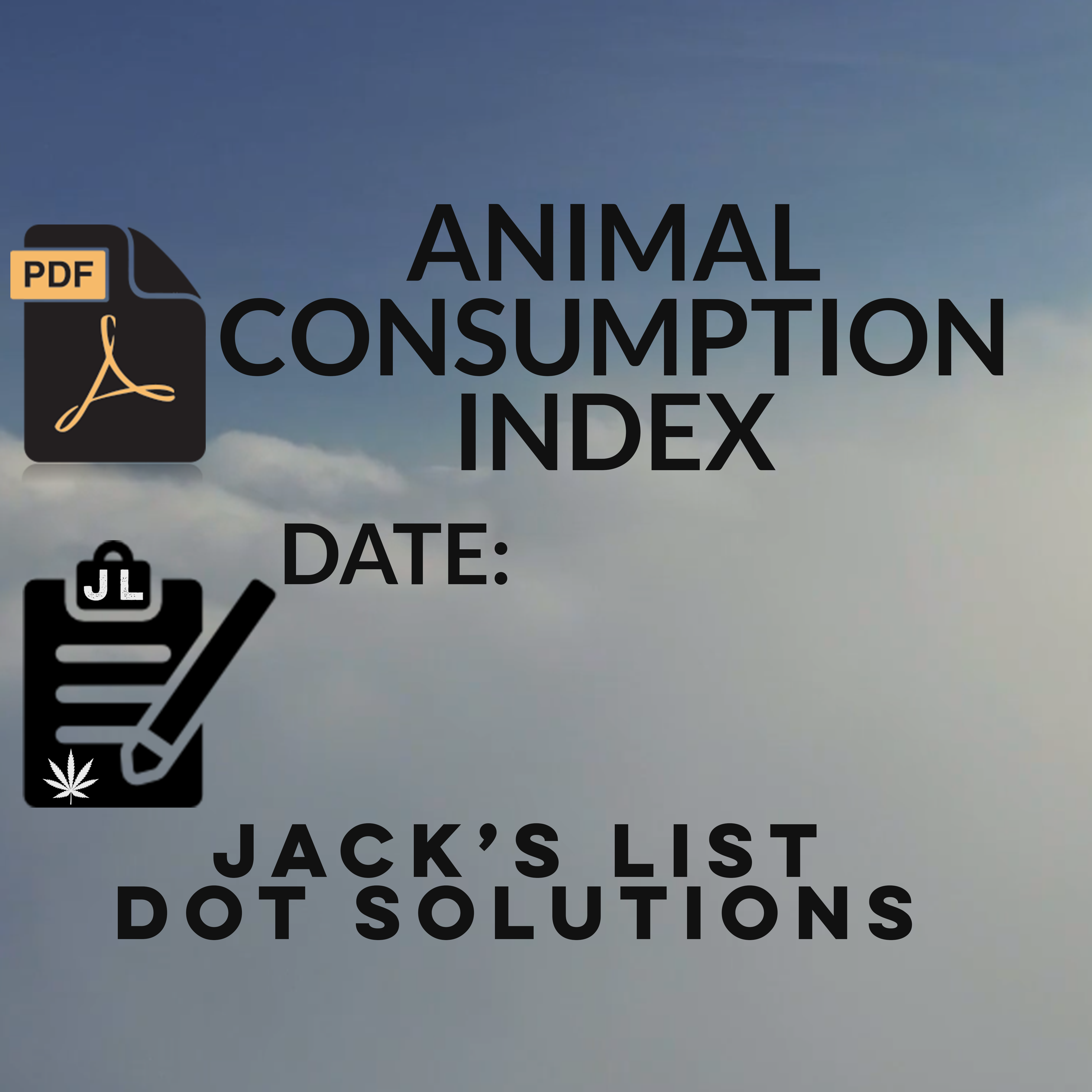 ANIMAL CONSUMPTION INDEX