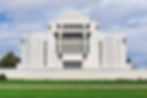 The Cardston Temple of the Church of Jesus Christ of Latter Day Saints in Cardston, Alberta SouthWes