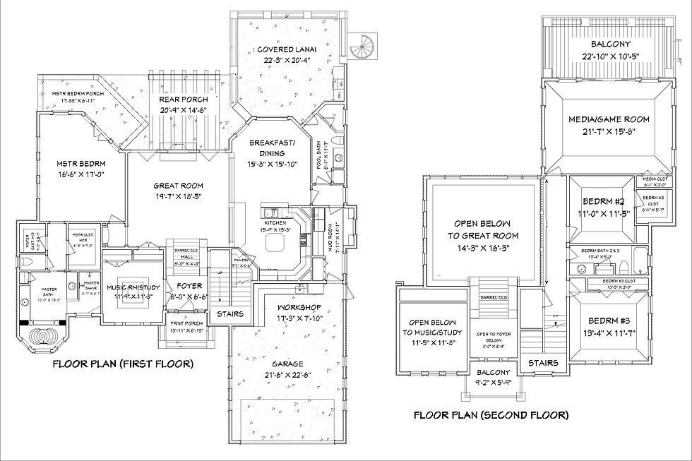 Thumbnail: HOUSE PLAN- MED 013- 2 STORY, 3 BEDROOMS, 3 FULL BATHS, 3, 051 SQFT