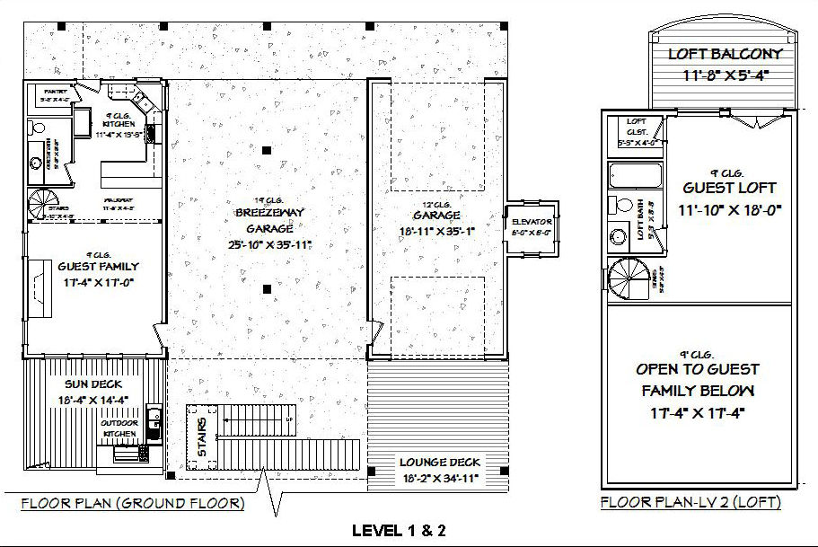 Thumbnail: HOUSE PLAN-BHM-101, 4 STORY, 4 BEDROOM, 5 FULL&3.5 BATH, 5,243 SQFT.:BAY HOME