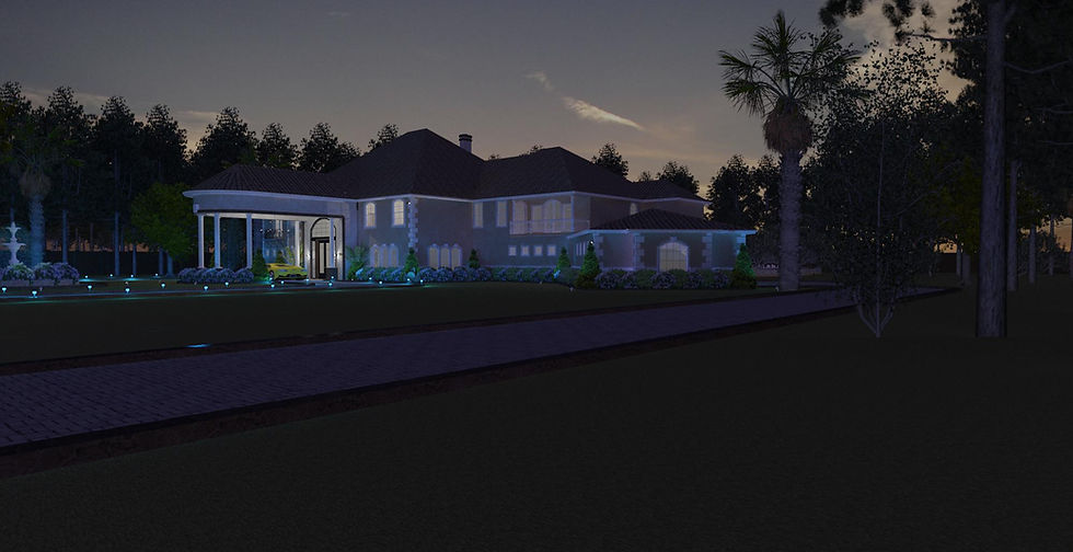 Thumbnail: HOUSE PLAN-MED 08B-, 2 STORY, 6 BEDROOM, 6 & 2- 1/2 BATHS, 8,703 SQFT. STYLE: