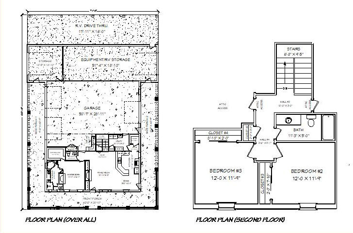Thumbnail: HOUSE PLAN BRN 05-2 STORY, 3 BEDROOMS, 2.5 BATHS, 1,788 SQFT.