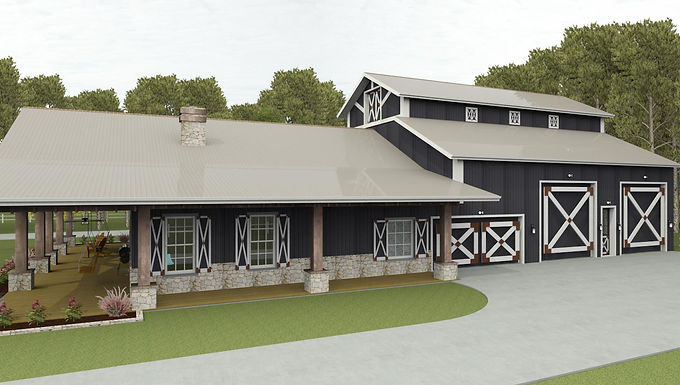 HOUSE PLANS BRN 07C-1 STORY, 4 BEDROOMS, 3 BATHS, 1,975 SQFT.