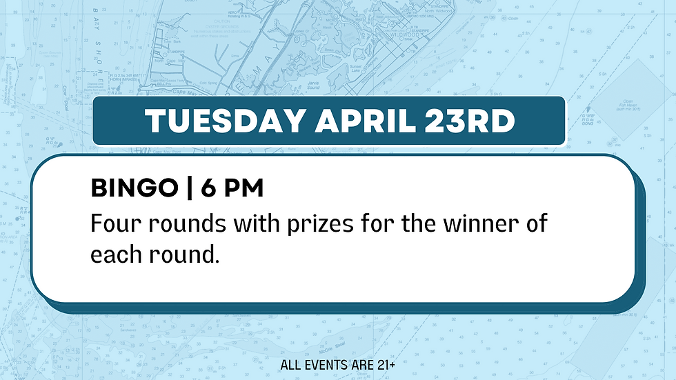Tuesday at the Tide: Bingo Night