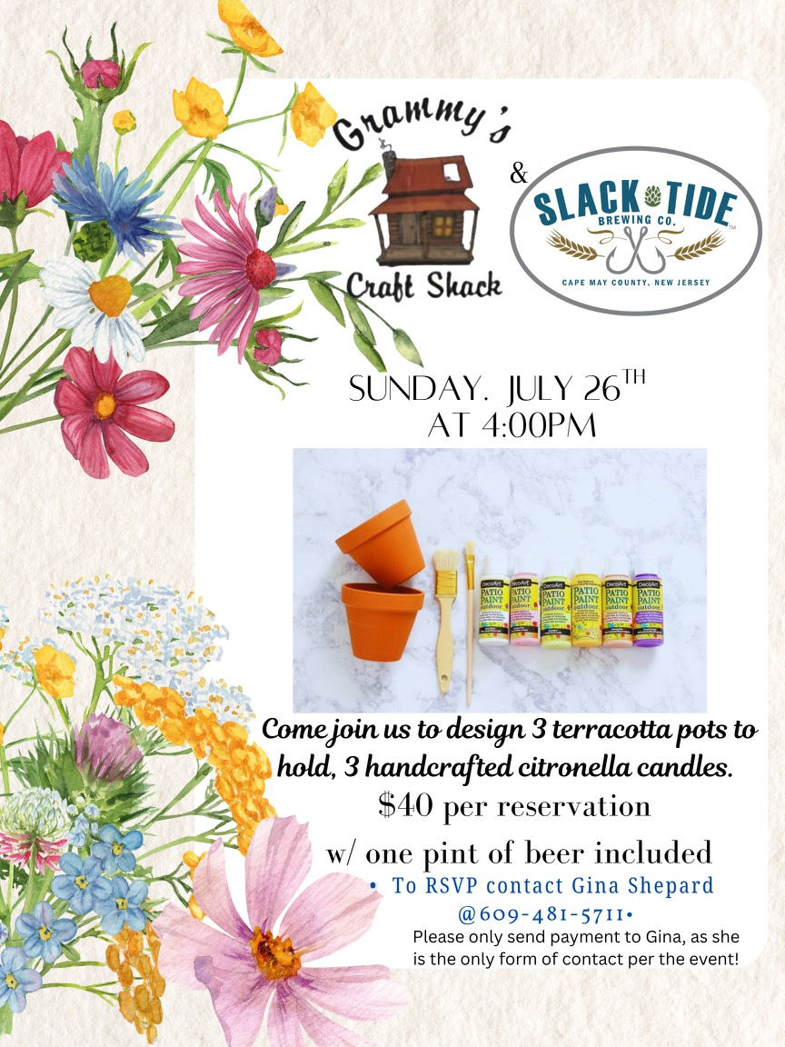 Craft Night - Flower Pot Candle Paint Class