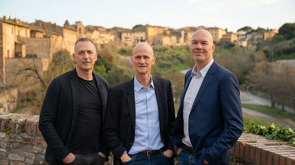 Key2Tuscany Team: Thomas Orth, Dr. Dietmar Tippe, and Paolo Mori – Real Estate Investment Experts in Tuscany