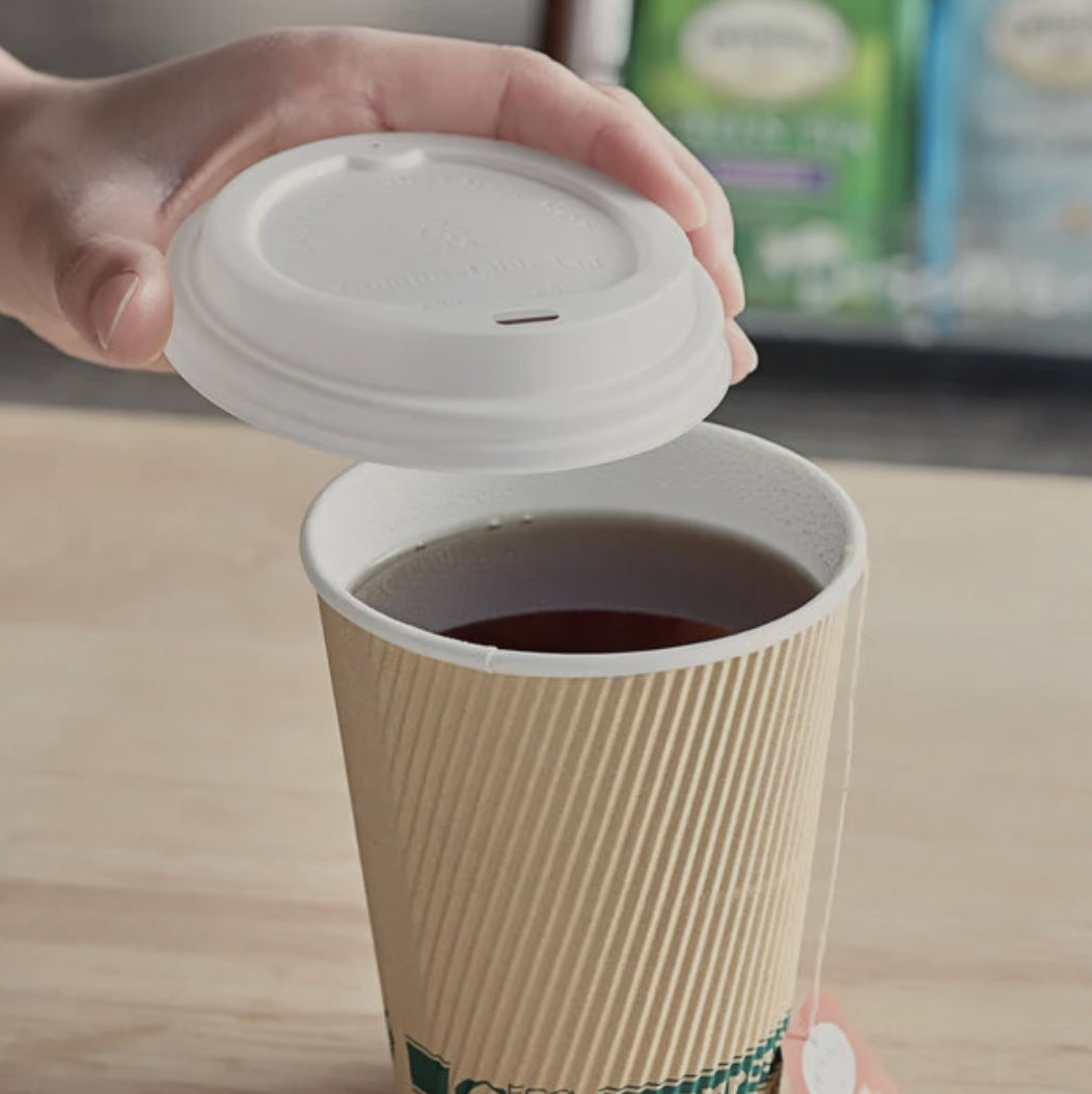 Compostabel Hot Cup Lid 100ct.