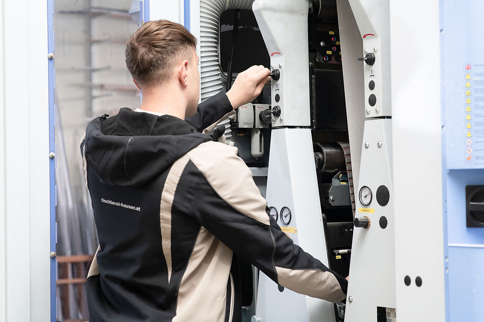 Maschine wird eingestellt