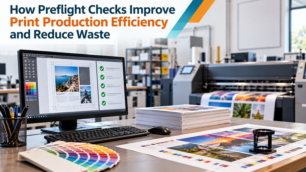 How Preflight Checks Improve Print Production Efficiency and Reduce Waste