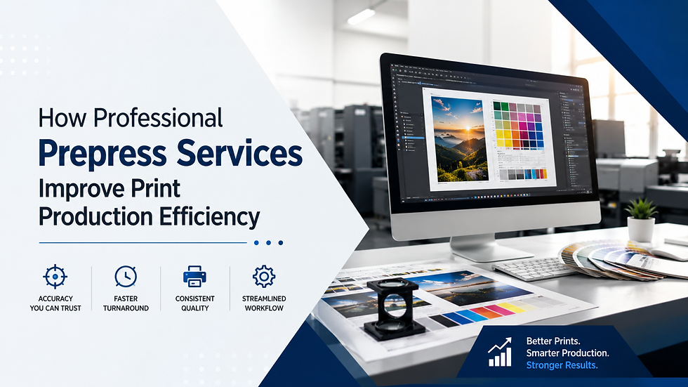 How Professional Prepress Services Improve Print Production Efficiency