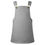 Thumbnail: Close-up of a cozy fleece dungaree dress in grey marl