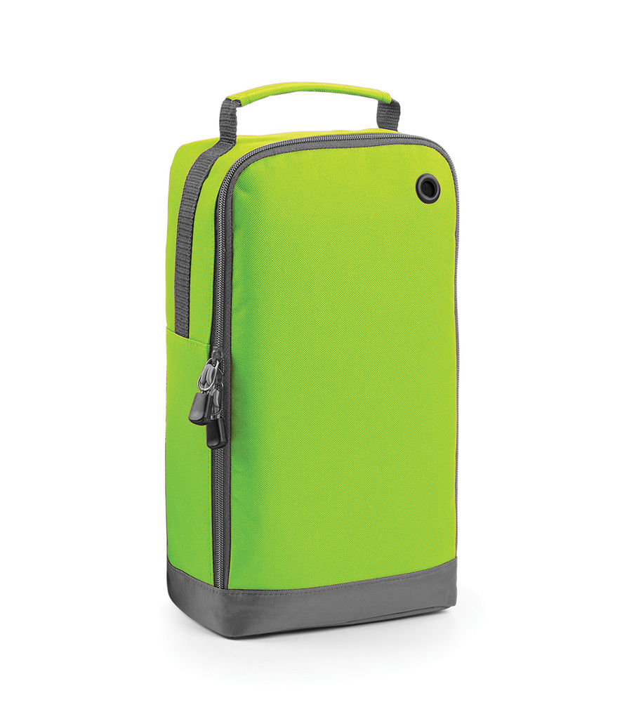 Thumbnail: Athleisure sports shoe/accessory bag with space for shoes and accessories, customizable with any name.