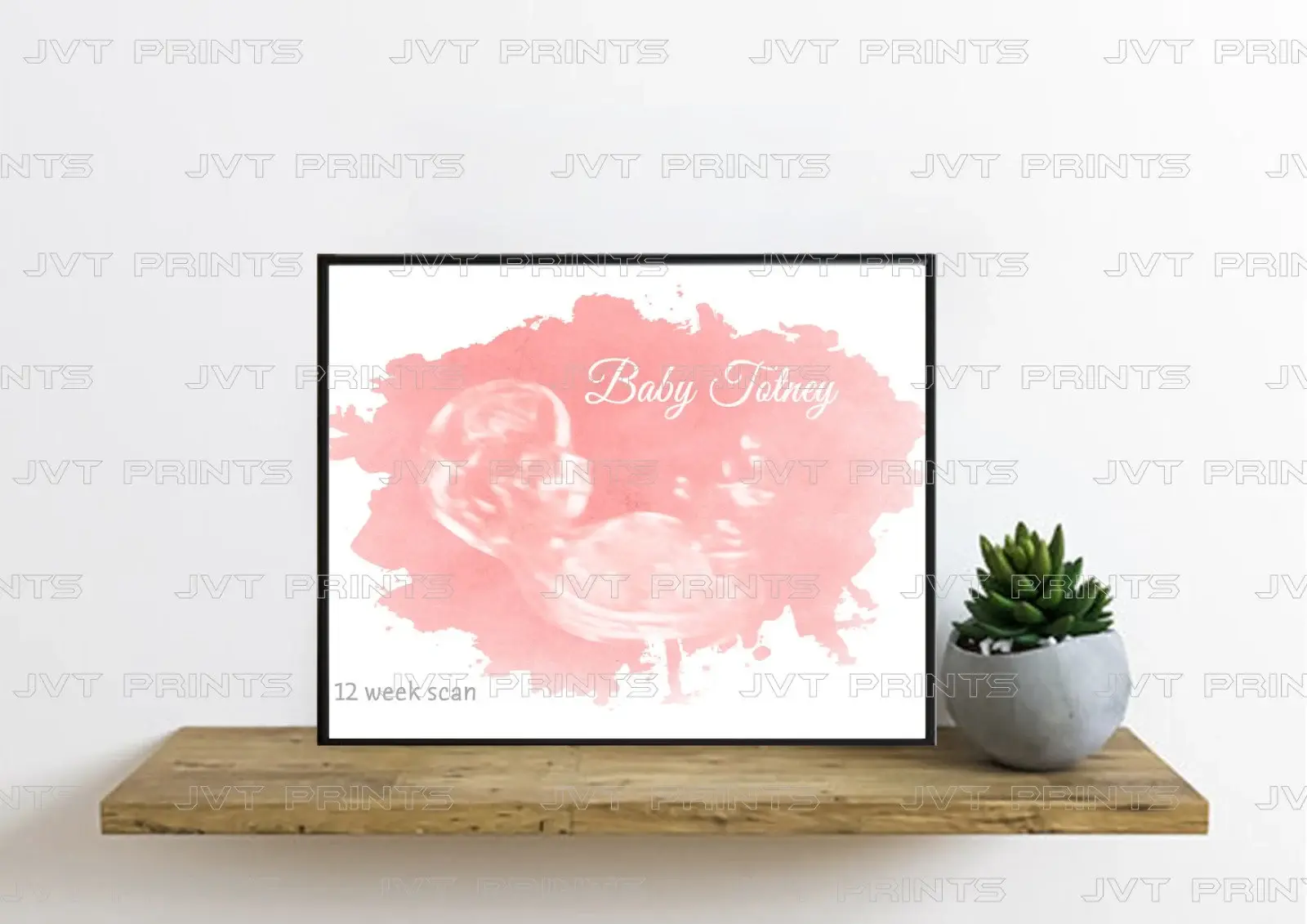 watercolor scan photo print showcases a custom scan photo with a custom colored background