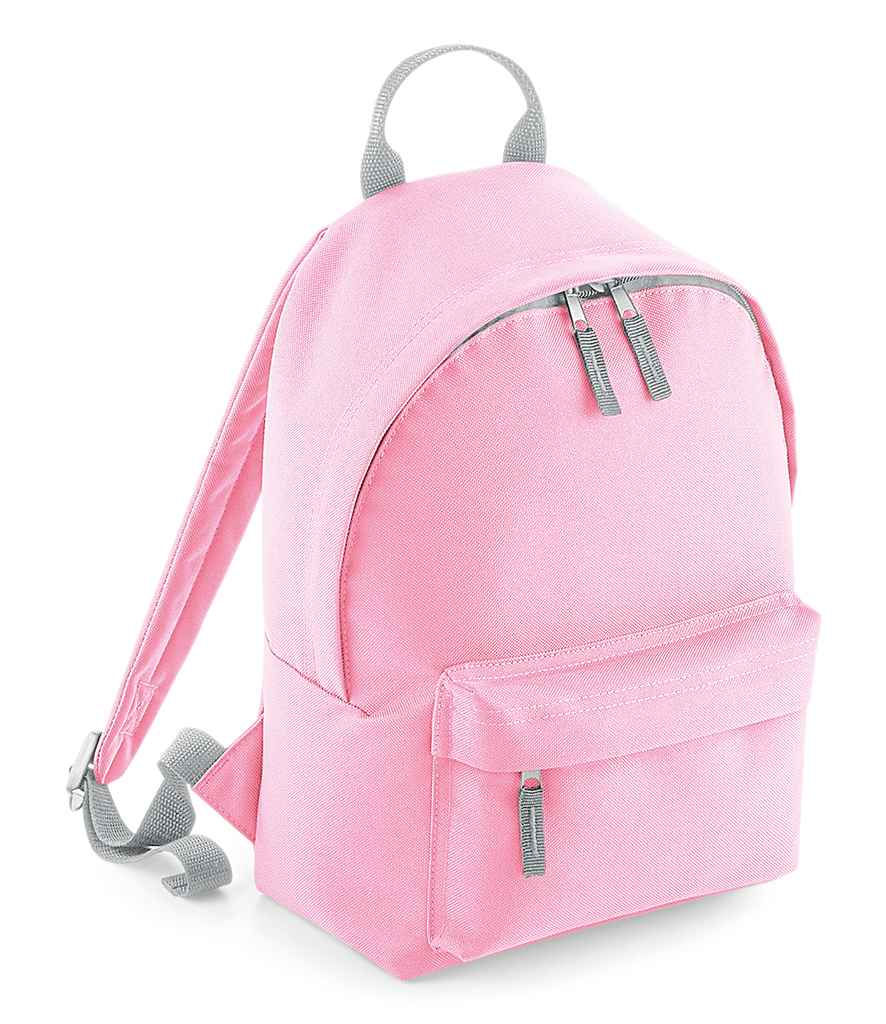 Thumbnail: Mini 9L backpacks in four colours featuring a customizable name tag for personalisation.